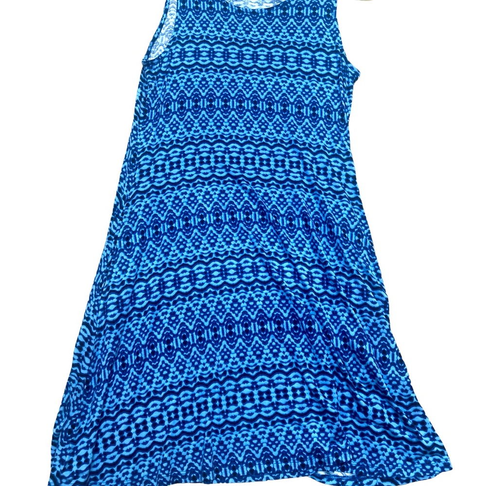 Cupio blue sleeveless dress Sz L. Pre-owned mint condition